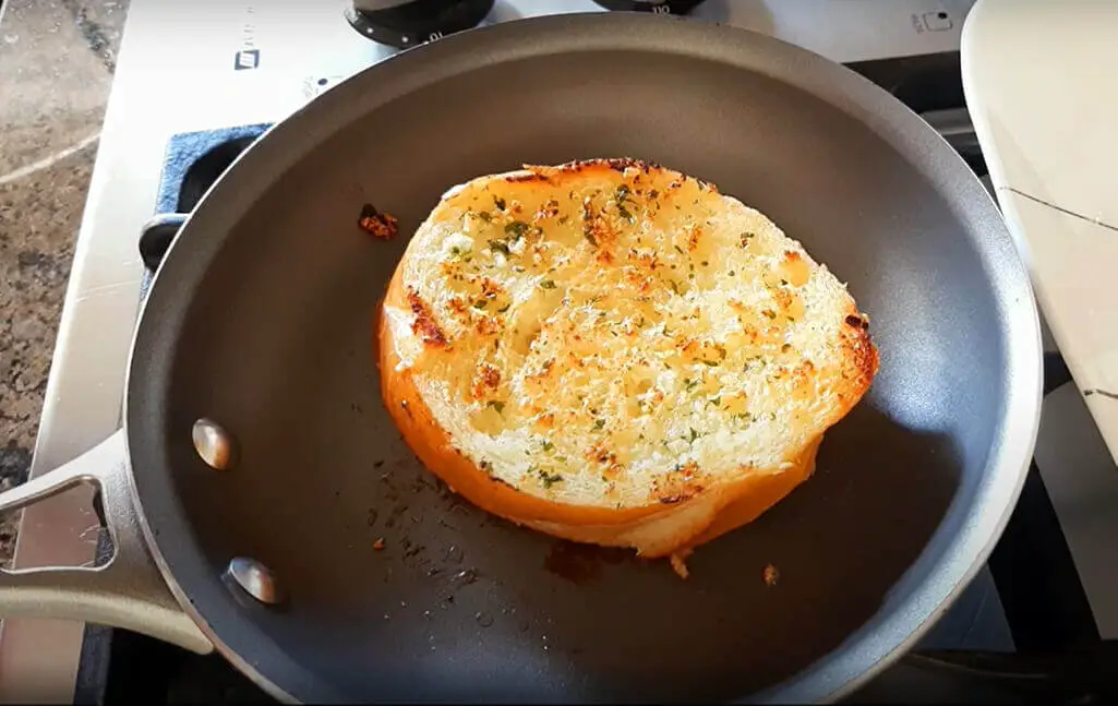 Cook garlic bread