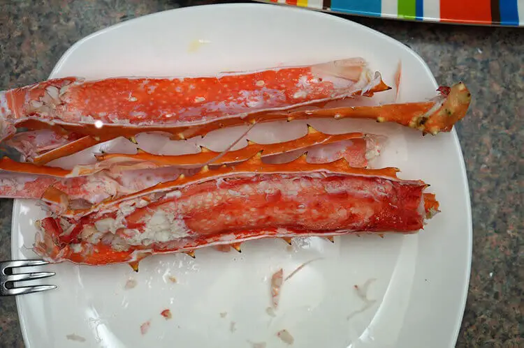 Baked king crab legs