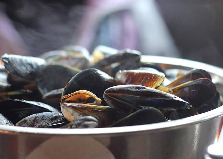 You can cook mussels to eliminate bacteria