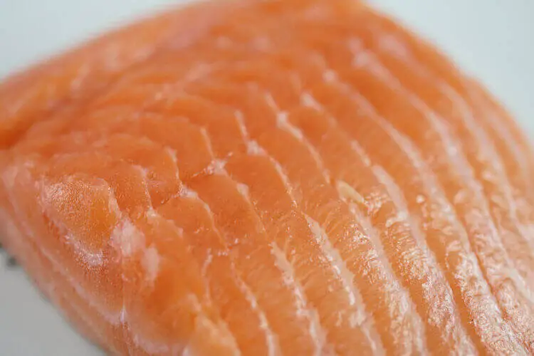 Use your senses to check the salmon